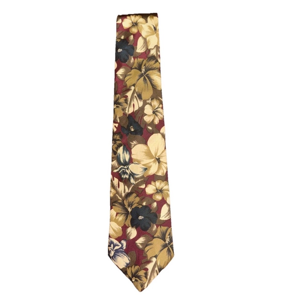 Traditional Briar Apparel Floral Hawaiian Tie Business 57"